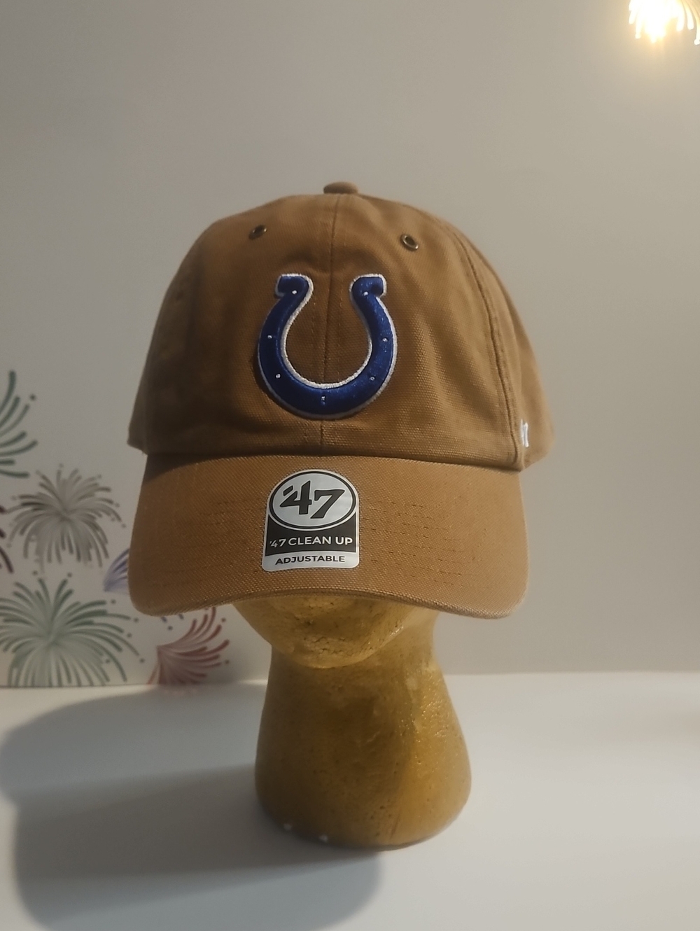 Carhartt '47 Clean Up Colts Hat - Brown with Blue Horseshoe